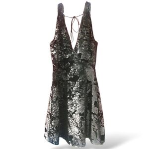 🎉HP🎉NWOT Gianni Bini Black Sequin Sleeveless Mini Dress Size XS